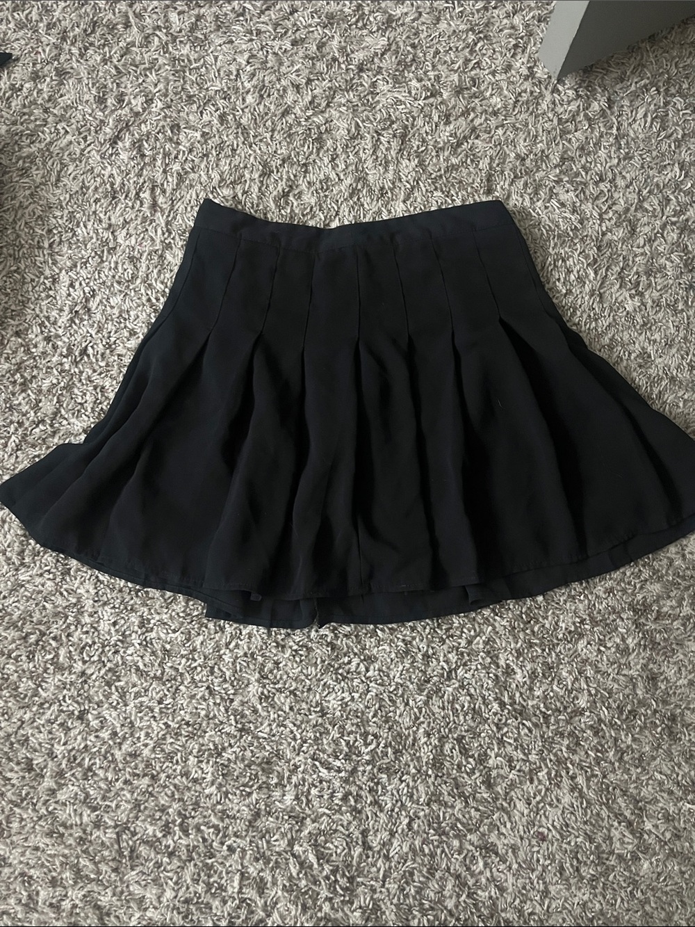 Black Pleated Skirt